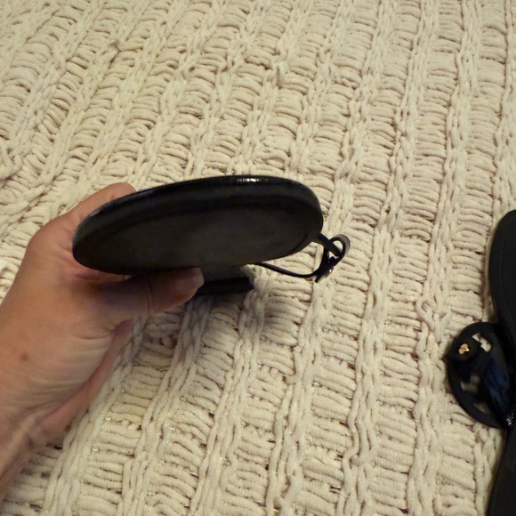 Tory Burch Glossy Black Sandals - Picture 4 of 7